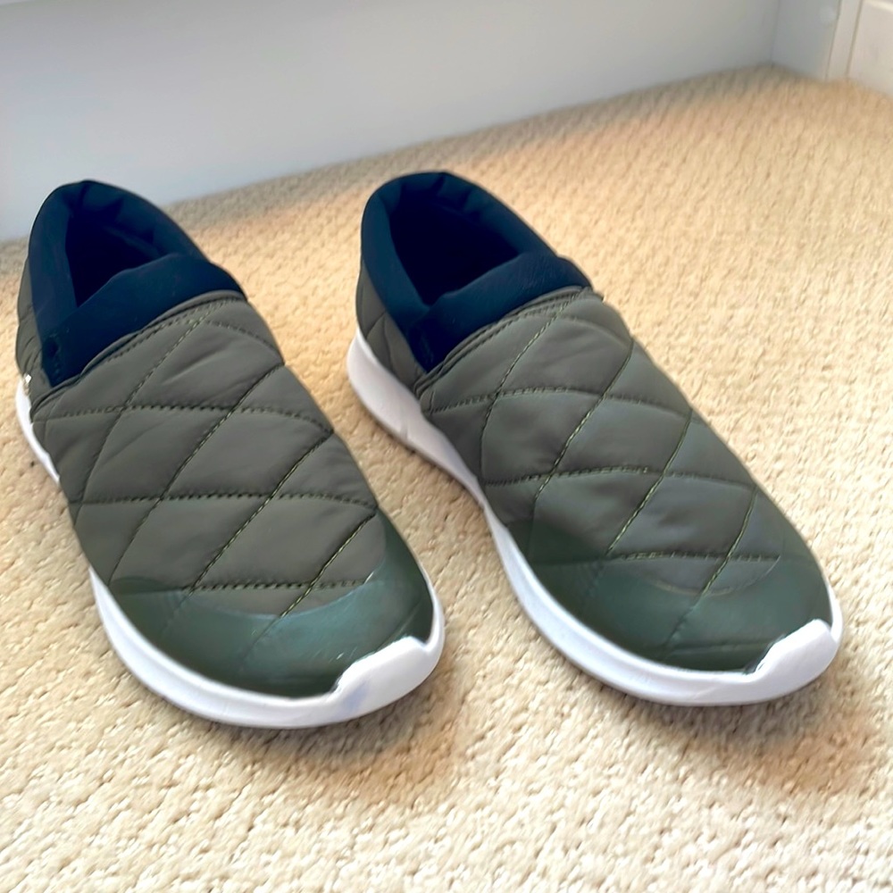 Olive Quilted Slip-On Sneakers, London Fog
